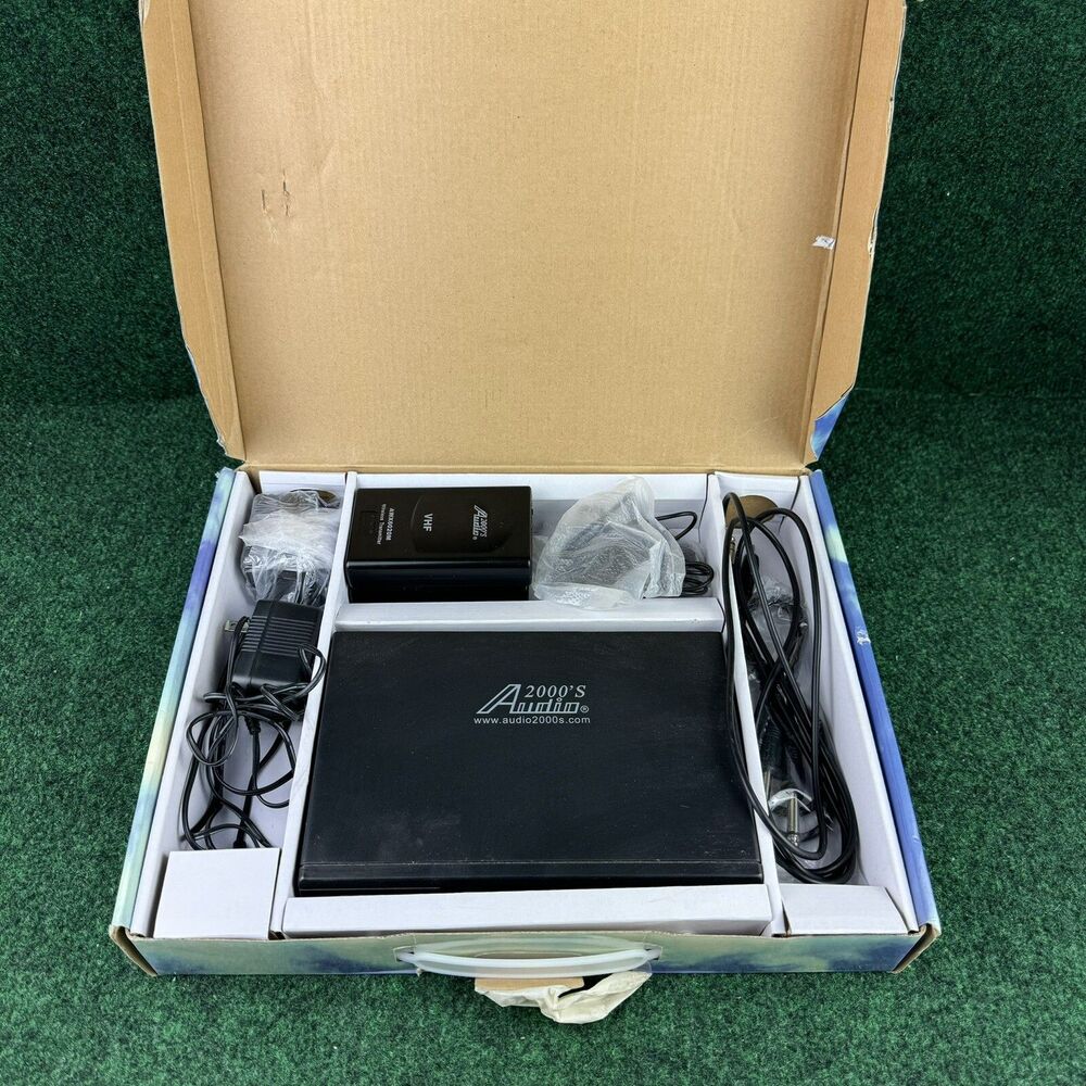 Audio 2000s AWM6022 VHF Dual Channel Professional Wireless Microphone System